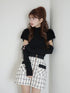 Étoile Check tweedジップスカート
